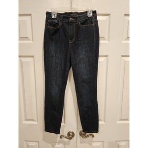 Judy Blue Jeans Womens 7/28 Skinny Fit Mid Rise Dark wash Denim Jeans JB8248SSDK